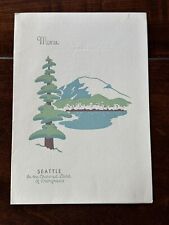 Vintage AMERICAN MAIL LINE Steam Ship Menu SS PRESIDENT JEFFERSON August 10 1935 picture