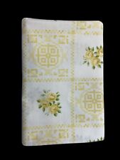 Vintage Cannon Royal Family Percale  Standard Pillowcase Yellow Roses EUC picture