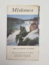 Vintage Travel Map Of The Misiones Argentina Area Tourist Brochure Social Guide picture