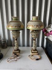 antique vintage table lamps pair picture