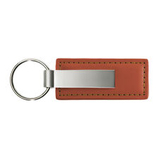 Blank Promotional Keychain & Keyring - Brown Premium Leather picture