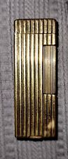 Rare Vintage Dunhill Rollalite Ribbed Golden Lighter US Pat. No. 2102108 picture