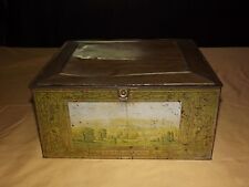 VINTAGE BEECH-NUT CANAJOHARIE NY MOHAWK VALLEY OLD VAN ALSTYNE HOUSE TIN picture