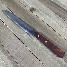 Vintage Geneva Forge USA Knife Stainless Wood Handle picture