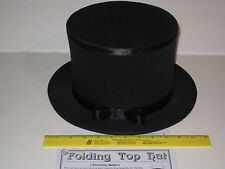 Magician's Folding Top Hat Collapsible Hat Folds Flat & Pops Open, Costume Trick picture