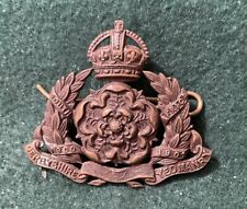 Early BRITISH ARMY CAP BADGE. THE DERBYSHIRE YEOMANRY ( DRAGOONS ). K54 picture