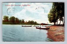 Ypsilanti MI-Michigan, Huron River, Peninsular Point, Vintage c1910 Postcard picture