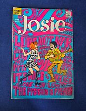 JOSIE # 34, 1968 CLASSIC MAKE LOVE NOT WAR COVER ARCHIES SILVER AGE  picture