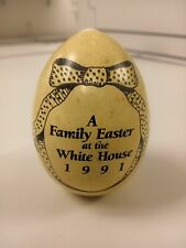 A Family Easter at The White House 1991 George & Barbara Bush Signed Egg picture