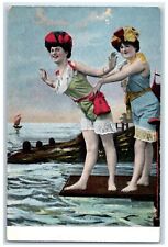 c1910's Bathing Beauties Swimsuits Germany Unposted Antique Postcard picture