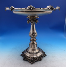 Judaica by Unknown .800 Silver Centerpiece Weighted Pedestal Grape Vine (#7505) picture