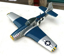 VINTAGE P-51D MUSTANG B7E MILITARY JET AIRPLANE DESK SHELF MODEL BALD EAGLE RARE picture