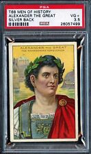 1911 T68 SILVERBACK MEN OF HISTORY ALEXANDER THE GREAT  PSA 3.5 VG+  ONE OF ONE picture