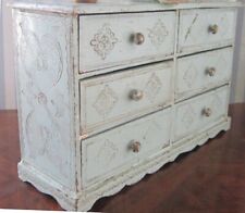 Large Vintage Florentine GILT Chest Shabby Chic Toleware Dresser Italy picture