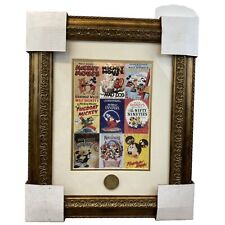 Walt Disney  HAPPY 70th BIRTHDAY Poster Matted & Framed 75 Years Gold Coin picture