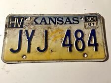 Vintage 2001 Harvey County Kansas License Plate JYJ-484 picture