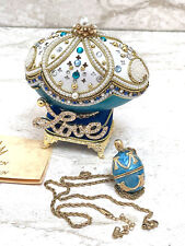 LOVEBOAT Faberge Imperial Royal Antique style Faberge egg 25th Birthday picture