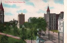 Court House Square Scranton PA Vintage Postcard 1910s Unposted picture