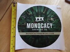 Monocacy brewing Frederick, MD large round sticker forest & swords bridge logo picture