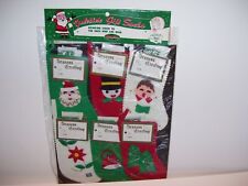 NOS Vintage YULETIDE Christmas Gift Socks Package Tags - Japan picture