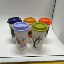 Preowned Lot of 5 Starbucks Halloween Drink Cups picture