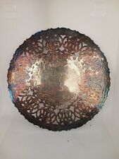 1980s Silver Plate Towle 7” Silverplated Trivet, Made In Italy. picture