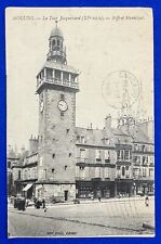 Antique 1919 La Tour Jacquemard Belfry Tower Moulins France Postcard Posted picture