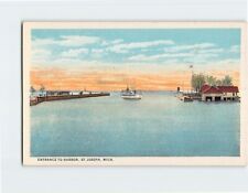 Postcard Entrance to Harbor St. Joseph Michigan USA picture