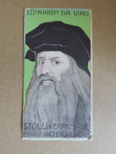 Rare Stollwerck 1899 LERONARDO DA VINCI Trading Card  Gruppe 99 N° 1 picture
