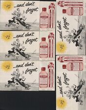 5 -1950 Drug Store Advertising Brochures  Parke Davis & Co CALADRYL Lotion Cream picture