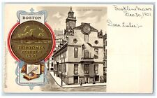 Boston Massachusetts MA Postcard Old State House Bostonia Condita 1901 Vintage picture