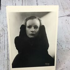 GRETA  GARBO Postcard  VINTAGE Black White 1928 Edward Steichen  picture