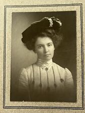 Very Pretty Young Victorian Woman With Hat - Lesbian Interest Cabinet Photo picture