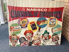 Vintage 1950s Nabisco Oreos Fig Newtons Clowns  Large Advertising Poster picture