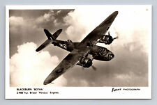 RPPC RAF Blackburn Botha B.26 Torpedo Bomber Recon FLIGHT Photograph Postcard picture