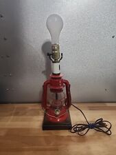Vintage Dietz Red Ranch Craft Electric Lamp Lantern no shade picture