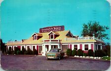 Vtg Postcard 1954 Auburn MA Massachusetts Sandwich House Restaurant w Car  picture