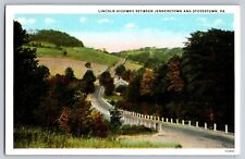 Postcard Lincoln Hwy. Between Jennerstown & Stoyestown  Pennsylvania   E 7 picture