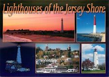 Postcard 5 Views of Lighthouses of the Jersey Shore, New Jersey picture