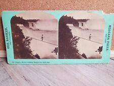 DAREDEVIL CABLE WALK PERFORMANCE at NIAGARA FALLS STEREOVIEW Belleni  picture