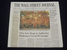2020 DECEMBER 16 THE WALL STREET JOURNAL - FDA SET TO AUTHORIZE MODERNA VACCINE picture