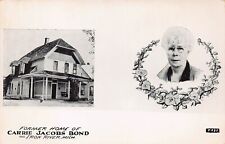 RPPC Iron River Michigan Mansion House Carrie Jacobs Bond Photo Vtg Postcard B6 picture