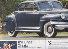 1942 CHRYSLER WINDSOR CLUB COUPE 6 page COLOR Article picture
