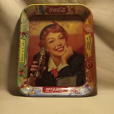 Rare 1950's Vintage Coca-Cla Metal Serving Tray picture