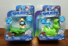 The Smurfs The Lost Village Lot Of 2 Hefty Smurf/Bucky & Smurflily/Leafboard picture