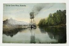 Antique 1911 Postcard Ferry On The Green River Kentucky Ky Boat Postmarked picture