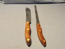 Vintage CUTCO #22 & #24 Butcher & Carving Slicing Knife Knives 2pcs picture