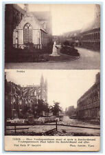 1915 Vandenpeereboom Place Before the Bombardment & After Paris France Postcard picture