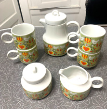 Retro MCM Kitsch Capistrand R8337 coffee/tea set pot cream sugar 4 mugs/cups picture
