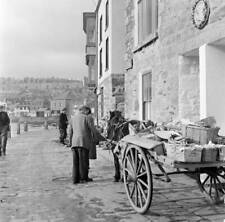 Horse And Cart In St Ives Cornwall 1954 OLD PHOTO 1 picture